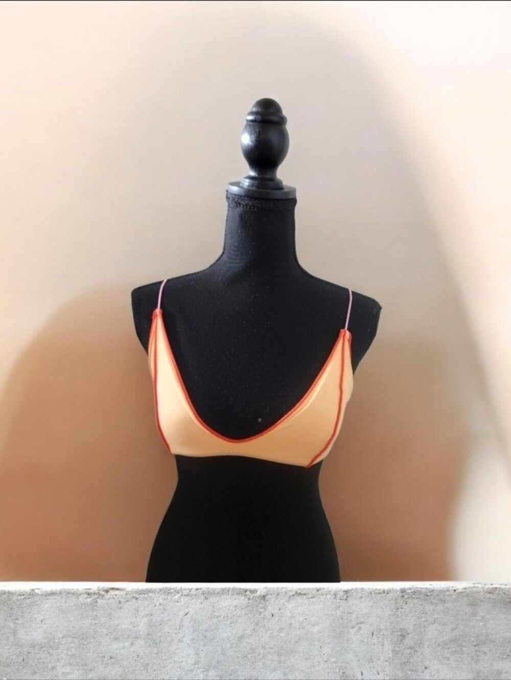 Urban Outfitters Peach and Red Bralette